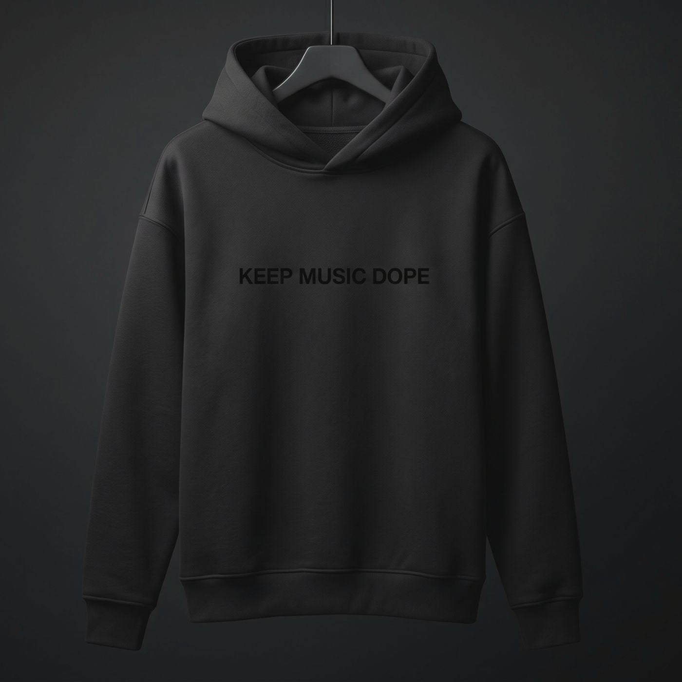 KEEP MUSIC DOPE Hoodie – Black